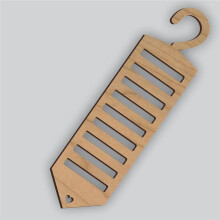 Wooden Hand Painted Wooden Tie Rack Pendant Souvenir Tie Storage Rack