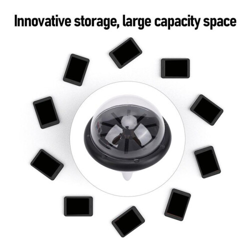 For  2 360 Rotating Game Card Storage Box  Game Card Transparent Dustproof Non-Slip Protective Cover A 2