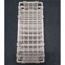 6 Pcs Plastic Test Tube Holders, 60 Holes, for 16 mm Test Tubes, White, Detachable Lab Test Tube Rack Holder (60 Holes)