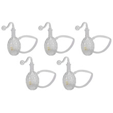 5X Glass Bottle,Glass Bottle Bubbler Oil Lamp Burners