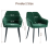 AINPECCA (Green(Velvet), 2 Dining Chairs) 2 Chairs Padded 6