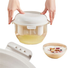 3-Liter-Joghurtsieb, Wasserablauf, Feinmaschiges Sieb, Mehrzweck-Joghurt-Käsemaschine zum Entsaften Von Sojamilch