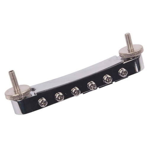2X LP Bridge Tune O Matic Bridge Adjustable Chrome Plated Guitar Bridge for Guitars Musical Replacement Accessory