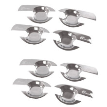 8Pcs ABS Chrome Car Door Handle Bowl Cover Door Handle Bowl Trim for D-MAX 2012-2018 2015 DMAX Accessories