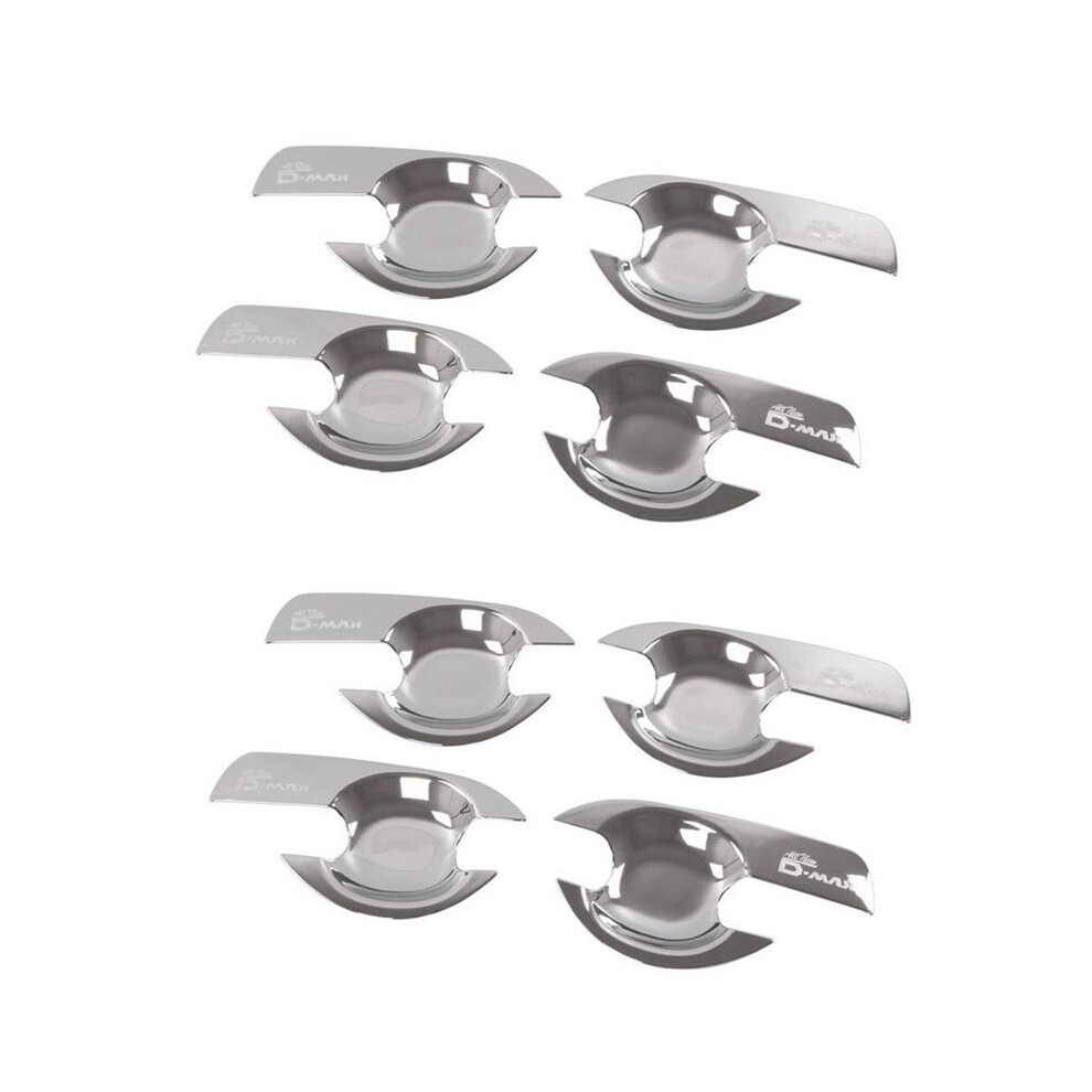 8Pcs Abs Chrome Car Door Handle Bowl Cover Door Handle Bowl Trim For D-Max 2012-2018 2015 Dmax Accessories 4711391368124