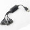 2X 1 Hane Till 4  USB HUB Splitter FöRläNg Kabel USB 2.0 FöRläNgningsdatakabel StröMadapter Socket Converter 4