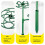 2 Set Sunflower Flower Support Stand Two-Layer Plant Support Rack for Climbing and Grafting 1