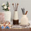 4Pcs Pottery Carving Tool Set Sculpture Scraper  Modelling Tools Red Pear Wood Texture Handle 2