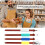 4Pcs Pottery Carving Tool Set Sculpture Scraper  Modelling Tools Red Pear Wood Texture Handle 5