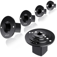 4PCS Low Profile Socket Adapter Set, Drive Ratchet for Tight Spaces 3/4" to 1", 1/2" to 3/4", 3/8" to 1/2", 1/4" to 3/8"