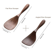Black Walnut Wooden Cooking Spoons Set, for Cooking & Serving - Perfect for Kitchen Enthusiasts and Gourmet Lovers