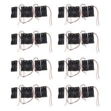 40 Pcs 2 X 1.5V AA Battery Holder Case Box Black W Wire Leads