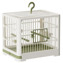 1pc Birdcage Villa Cage Large Space for Breathability Outdoor Portable Bird Walking Artifact with Feeder B