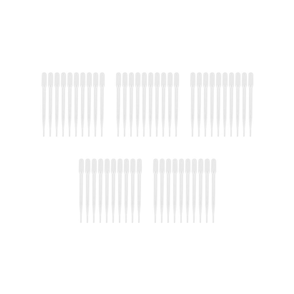 50Pcs 3Ml Disposable Plastic Eye Dropper Set Transfer Graduated Pipettes 6032337742517