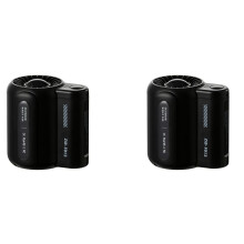 2X USB Tragbarer PersöNlicher HäNgender Taillenventilator 4500MAh Wiederaufladbarer Tragbarer Elektrischer Ventilator