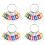 Portable Metal Ring Key Organizer with 40 Spring Hooks & Key Tags with Ring and Label Window 1