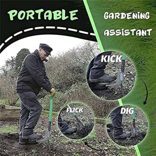 Efficient Design Foot-Operated Weed Puller Easy Root Removal Tool Step- Weed Removal Aid Organic Gardening 2