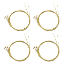 24 Pcs Steel Strings Replacement for Acoustic Guitar New Silver+Brass