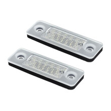2pcs LED License Plate Number Lights Lamp Error Free for C30 2008-2013 White LED Car Lamp 31213991