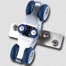 8X Bifold Door Hardware Wooden Sliding Door Pulley Furniture Hardware Wheel Barn Door Roller Wall Door Folding Roller