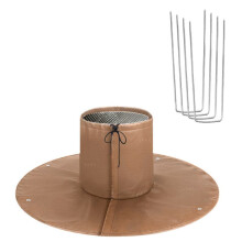 Tree Root Insulation Protective Cover Winter Tree Root Protector Tree Root Frost Freeze Protection Bag Brown