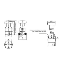4X 250A Type Emergency Disconnect Stop Start Button Emergency for Forklift Pallet Truck Cart