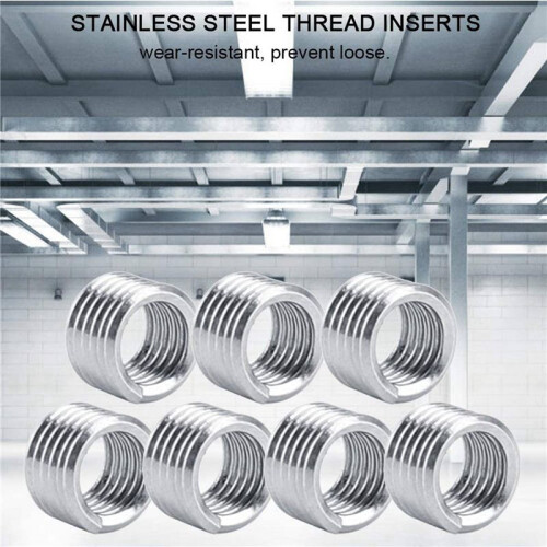 300Pcs Wire Insert Thread, M4 Heli Coil Thread Repair Stainless Steel SS304 Thread Insert Coiled Wire Insert (M40.71.5D) 2