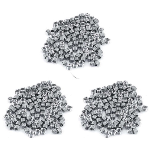 300Pcs Wire Insert Thread, M4 Heli Coil Thread Repair Stainless Steel SS304 Thread Insert Coiled Wire Insert (M40.71.5D) 1