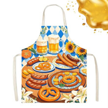 Oktoberfest Aprons for Couples FunnyKitchen Aprons for Cooking Party Breathable Beer Festival Party for Couples Chef C