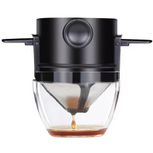 Portable Coffee Filter Reusable Funnel Tea Infuser Stainless Steel Drip Coffee Tea Dripper for Home Office Outdoor Trave