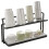 1PC Double-Layer Wrought Iron Drainage Tray Rack Countertop Glass Cup Cup Water Cup Multi-Layer Storage Rack 2
