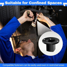 4PCS Low Profile Socket Adapter Set, Drive Ratchet for Tight Spaces 3/4" to 1", 1/2" to 3/4", 3/8" to 1/2", 1/4" to 3/8"