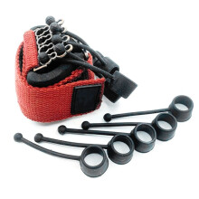 Vingerflexie-Extensie Trainingsapparatuur Muziekinstrument Vingerkrachttrainer Siliconen Handgreep Zwart (60 Lbs)