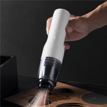 Aspirador de Pó de Café Portátil Sem Fio Preto para Bar/Carro/Mesa