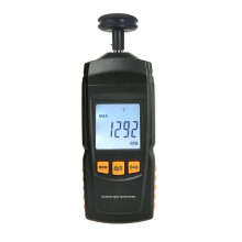 Handgehaltener Digitaler Drehzahlmesser, Kontaktmotor-Drehzahlmesser, Tachometer, Drehzahlmesser, Drehzahlprüfer, Breiter Messbereich 0,5 - 19999