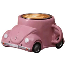 Funny Shaped Coffee Mug Fashion Handmade Beetle-Shaped Coffee Cup Car-Shaped Tea Cup for Car Fans E