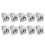 30PCS Powercon Connector 3 Pins 20A 250V Power Speaker Panel Socket Female for LED Screen Stage Lighting,Grey 3