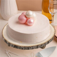 2pcs 11 Inch Wood Cake Stand, Round Wooden Cupcake Pedestal, Paulownia Wood Slice with Legs, Rustic Cake Holder Wooden