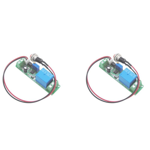 2X  12V Timing Timer Delay 1-10S  Adjustable Relay with Indicator Light Turn OFF Relay Module Trigger Delay