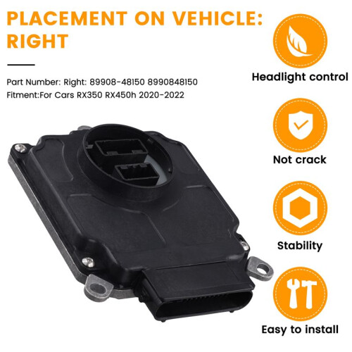 89908-48150 Car Lamp Driver Computer Light Module Headlight Control Unit for  RX350 RX450h Right
