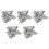 6mm Male Female Thread L Shaped  Joint Rod End Bearings 20Pcs 1