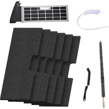 4-Pack Lint Filter for GE Profile Washer Dryer Combo - Compatible Replacement for GE WH01X35719 with Dryer Vent Brush