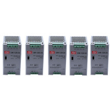5X DR-120-24 120W Strömförsörjning för Industriell Kvalitet 24V5A Switching Power Supply Rail Montering Switching Power Supply