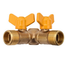 5X 2 Way 1/2 Inch Faucet Adapter Outside Garden Irrigation Tap Adapter and Hose Divider