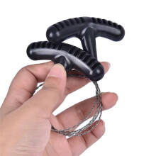 Scie à Chaîne de Survie Portable - Scie à Corde Manuelle en Acier Inoxydable pour Camping, Randonnée et Équipement D'Urgence en Plein Air.