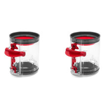 2X Poubelle à Poussière pour Aspirateur pour V12 Slim, Collecteur de Poussière de Rechange pour Aspirateur Robot, Seau à Poussière