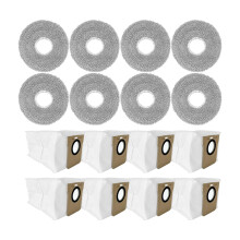 16 St Moppdynor/Dammpåse för X20 / X20 Max / X10+ / Mijia M30S/M40 för L10 Ultra/L20 Ultra / L30 Ultra