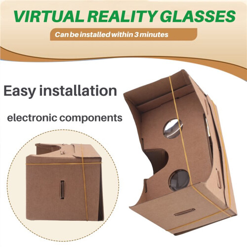 6 inch DIY 3D VR Virtual Reality Glasses Hardboard For  Cardboard 1