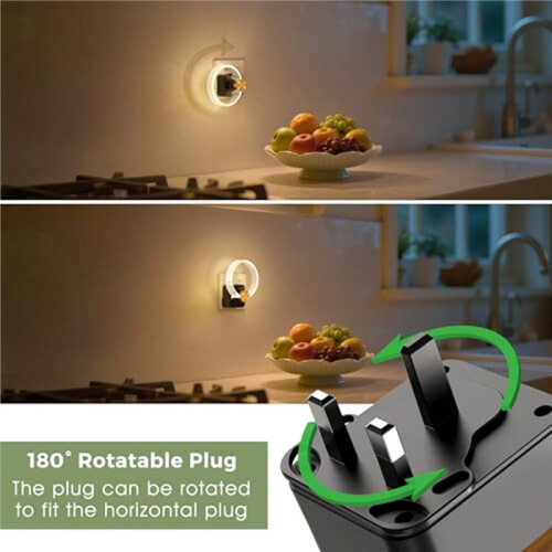 Luz Noturna de Tomada, Luz de Tomada com Sensor de Anoitecer Ao Amanhecer, Plugue Americano