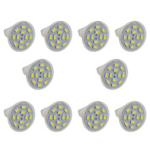 10X 6W GU4(MR11) LED Spotlight MR11 12 SMD 5730 570 Lm 12V, White